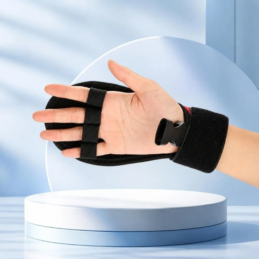 Adjustable Hand Support Brace Flexible Non-slip Hand Fixation Mitt Durable Lightweight Grip Assistance Glove Elderly,Athletes