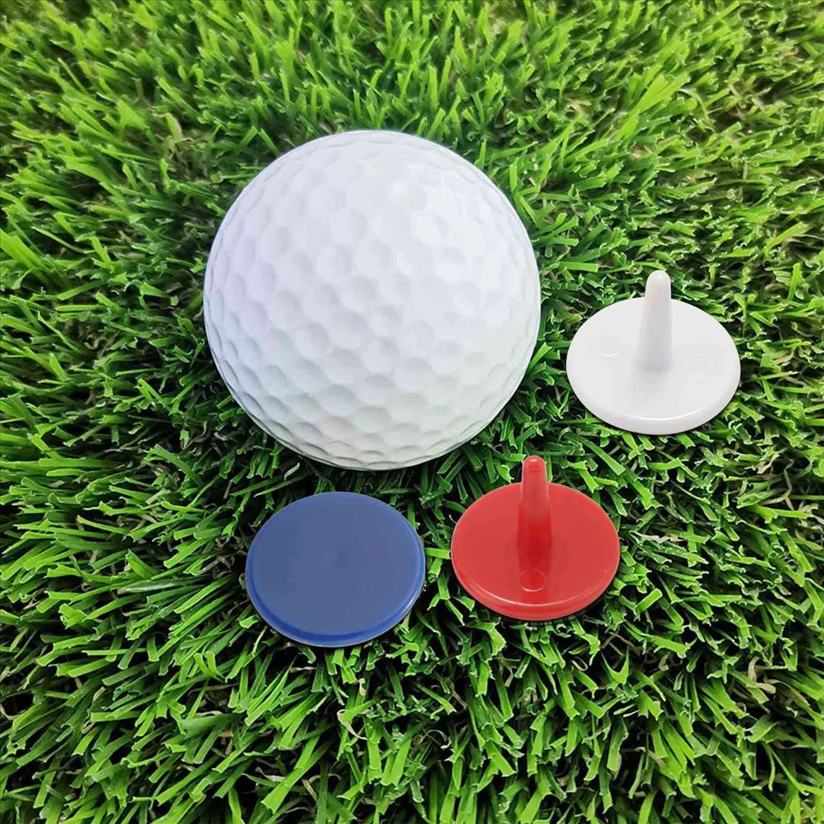 ABPF 50 PCS Golf Ball Marker 18mm Random Color