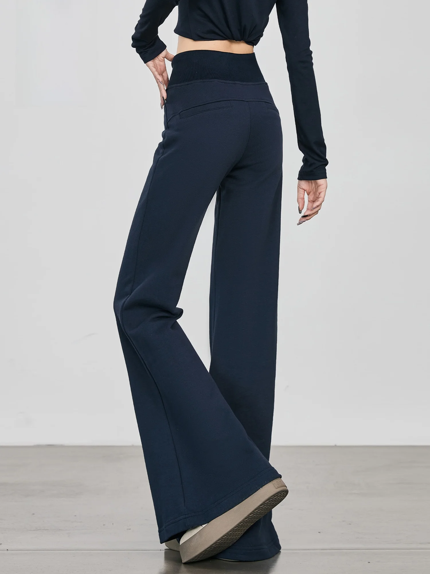 

Низкая талия Dstring American Spor микро расклешенные повседневные брюки женские сексуальные брюки для йоги облегающие брендовые женские модные