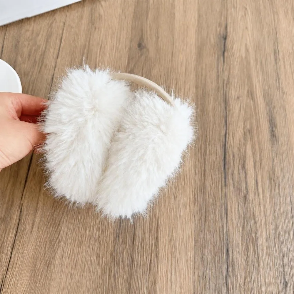 Korean Style Foldable Earmuffs Fluffy Non-slip Ear Warmer Warm Windproof Winter Earmuffs for Men and Women
