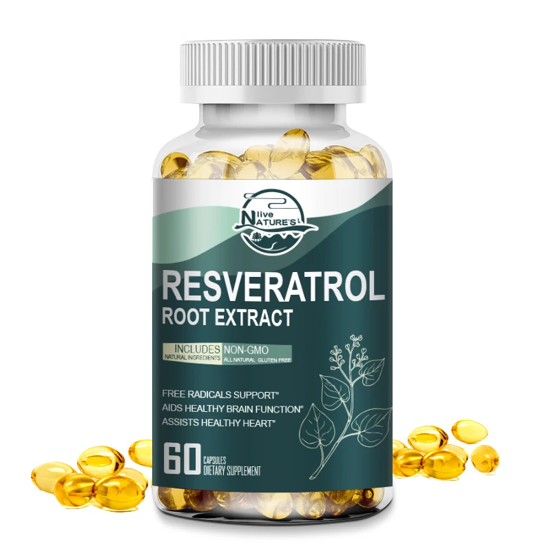 Resveratrol Maximum Capsules Advanced Natural AntiAging Antioxidant 1200MG