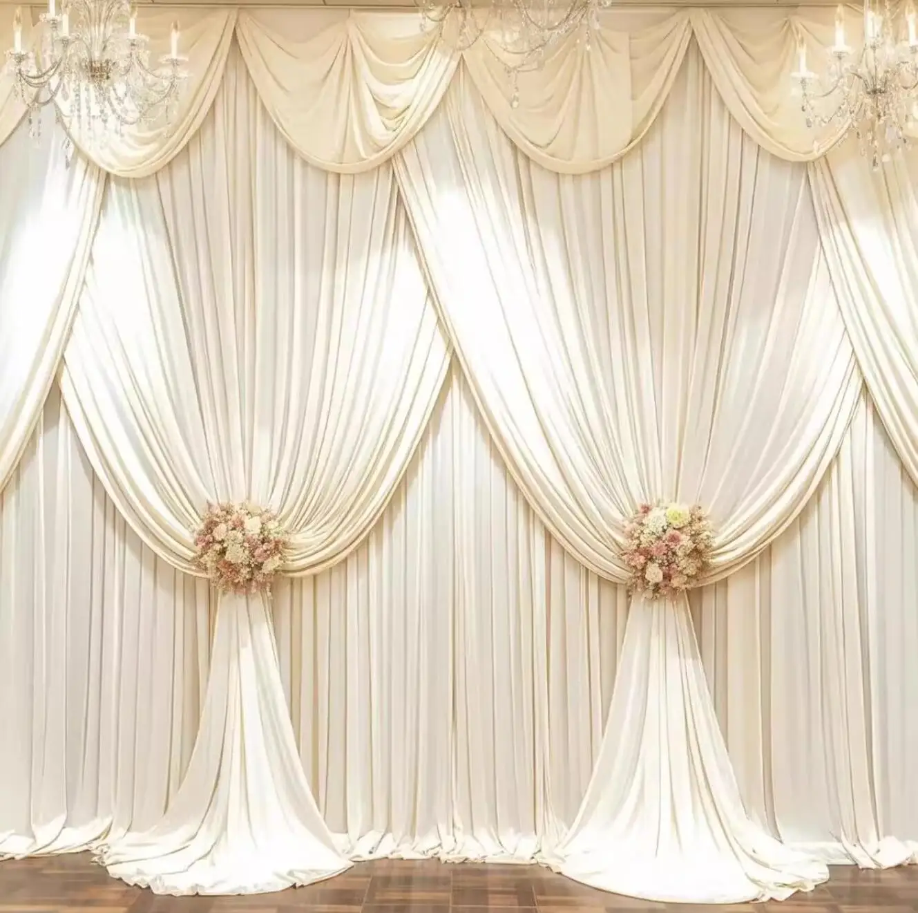 

Индивидуальный размер и цвет свадебный фон занавеска Swag Valance для декора вечеринки