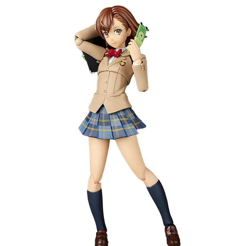 Kaiyodo Original AMAZING YAMAGUCHI Mikoto Misaka 140mm Anime Figures Toy for Boys Christmas Gift Collectible Model Ornaments