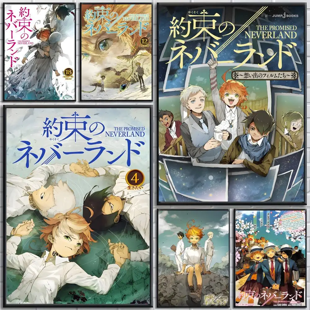 Anime The Promised Neverland Poster Bedroom and living room posters, canvas paintings, wall art, home decoration