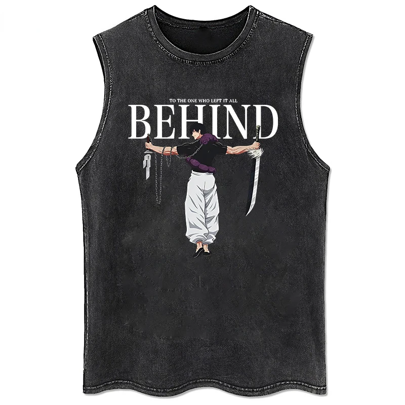 

Men's Cotton Vest Oversized Unisex Short Sleeves Casual Print Loose Wash Basic Tee Tops