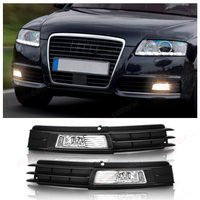 Car Fog Lamp Cover For Audi A6L A6 C6 Sedan Avant 2008 2009 2010 2011 Lower Bumper Grill Fog Light Grille Front Bumper Cover
