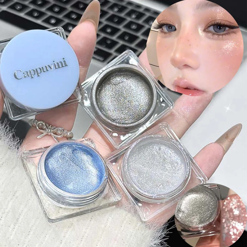 Gesichts- und Augen-Highlighter-Schimmer, leuchtendes Lidschatten-Puder-Make-up, funkelnder Glitzer-Glüh-Körper-Highlighter für Party-Festival