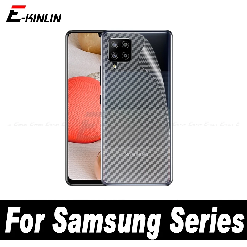 Soft Carbon Fiber Back Cover Film For Samsung Galaxy A24 A34 A14 A54 A04 A22 A52 A72 A02 A32 A12 A42 F62 Rear Screen Protector