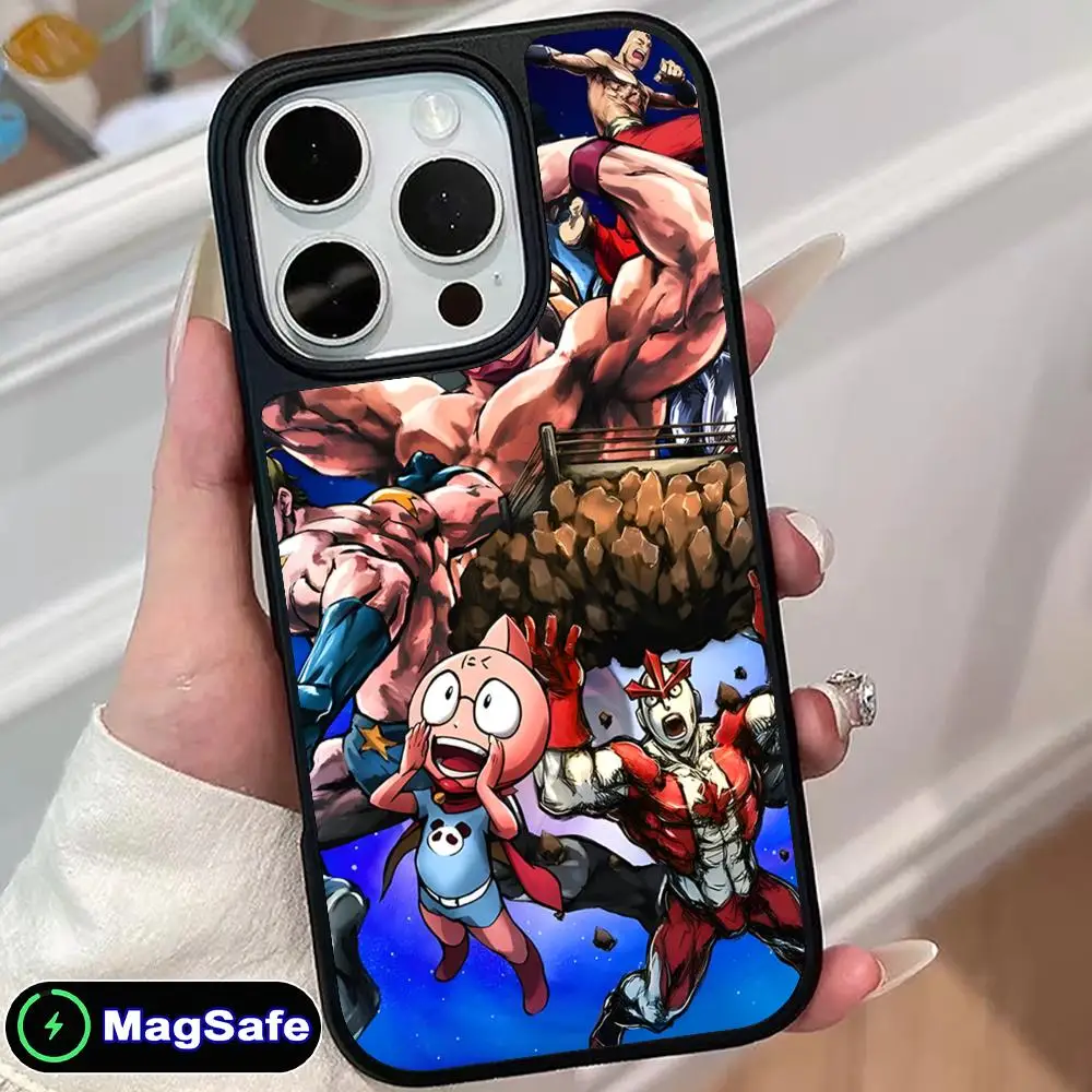 

Чехол для телефона Anime Kinnikuman для iPhone 17 16 15 14 13 12 11 Air Pro Max Plus Magsafe, матовый, цветной, красивый