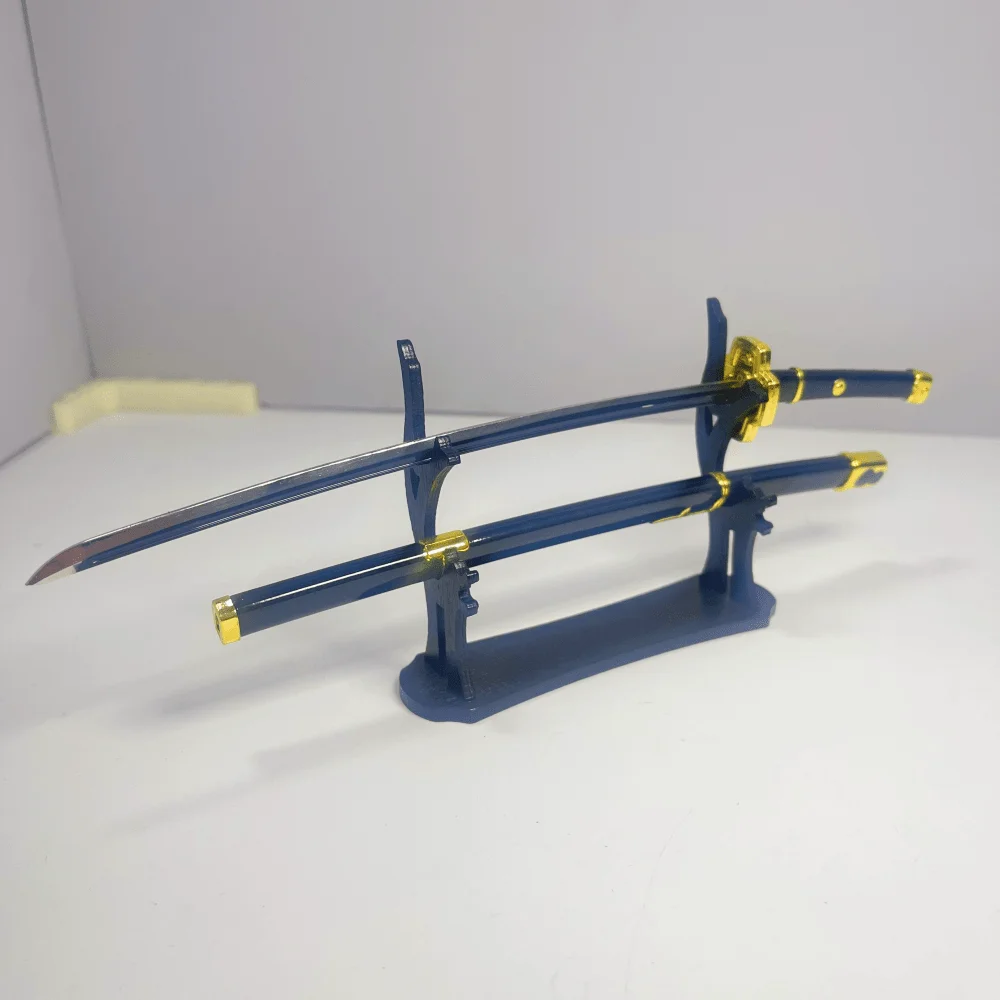 7.1 بوصة رورونوا زورو معدن كاتانا السيف الأصلي الساموراي صابر النينجا سكين اليابانية كاتانا صابر تأثيري اكسسوارات الدعامة لعبة #5