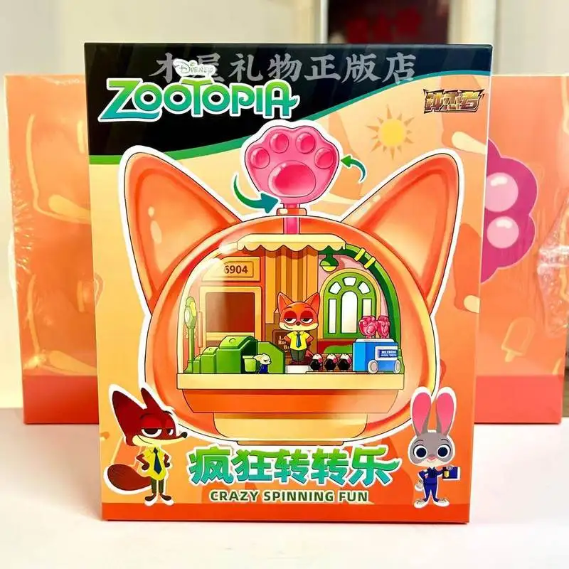

Коллекционная фигурка Disney Zootopia: Ник и Джуди — вращающиеся игрушки-сюрпризы в закрытой упаковке, подарок на день рождения для детей, персонажи мультфильма