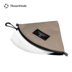 Thous Winds Portable Coffee Filter Paper Storage Bag Outdoor Camp Use Gadget Organizer Hiking Camping Supplies TW7055
