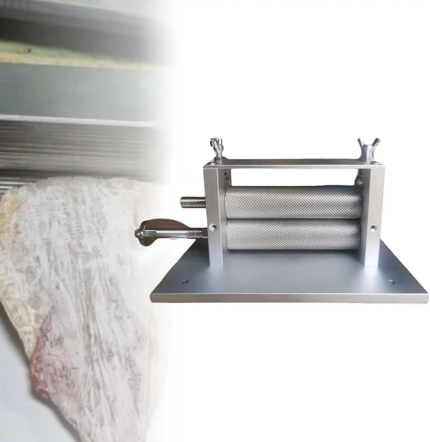 Stainless Steel Manual Seafood Embosser for Dried Squid, Cookies & Pasta - Kitchen Tool