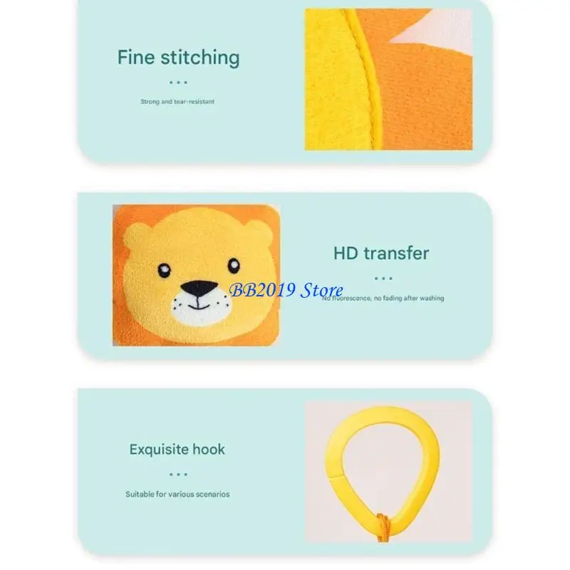 Q0KB Łatwy w montażu dzwonek do łóżeczka dziecięcego ze stymulującymi konstrukcjami zachęcającymi do rozwijania wczesnych