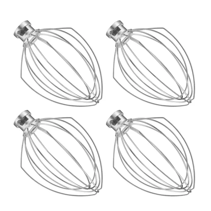 

Венчик BAAO-4X для миксеров KitchenAid 5QT Lift и 6QT, насадка-венчик, мешалка для яиц и сливок из нержавеющей стали