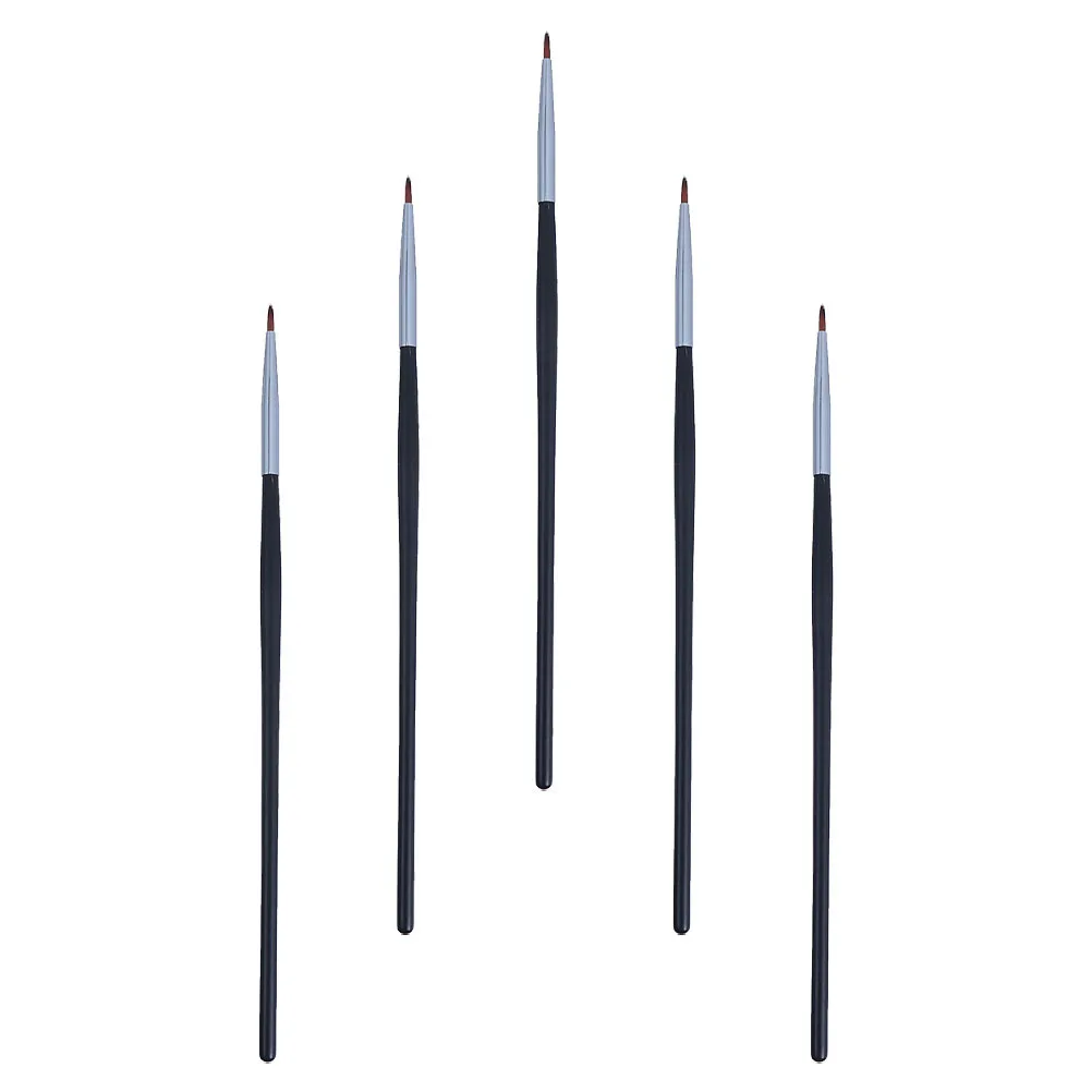 Brosse à lèvres Eyeliner compacte et légère, applicateur de maquillage pour Eyeliner, rouge à lèvres, masque, outil de beauté Portable, 5 pièces