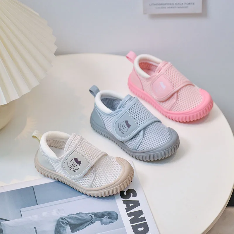 

Повседневная обувь для маленьких девочек и мальчиков, детские кроссовки с дышащей сеткой, детская обувь для малышей, нескользящая детская обувь на мягкой подошве