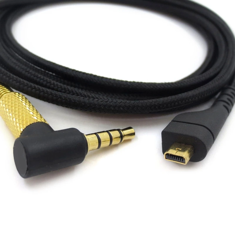 2024 New Replacement 3.5mm Nylon Gaming Headset Audio- Cable For Steelseries Arctis 3/5/7/Pro For Laptop 2m Long