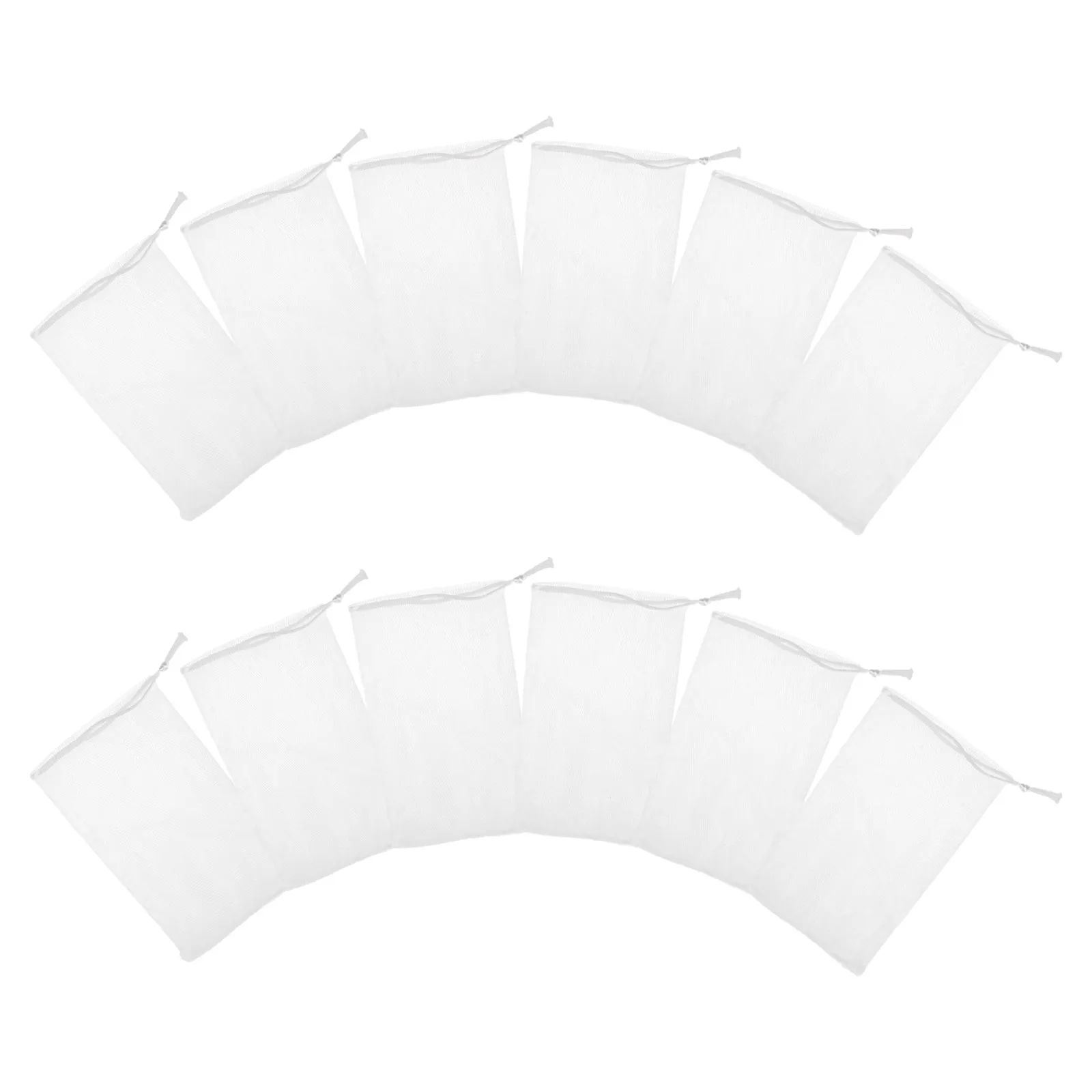 

Набор из 12 сеток-держателей для мыла из полиэтилена, для пенообразования и экономии мыла, для отшелушивания кожи и удаления загрязнений, для здорового душа