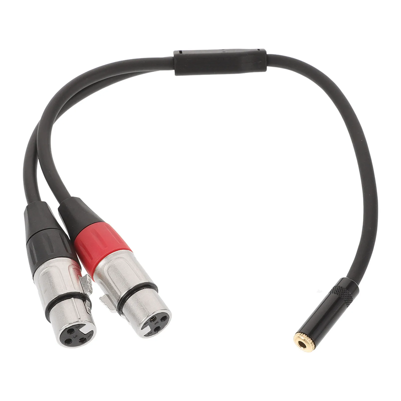 

Balanced Dual Xlr Female to 3.5mm Male Audio Cable 0.3m Gold Plated Connectors Dual Shielding Xlr Y Splitter for Recording