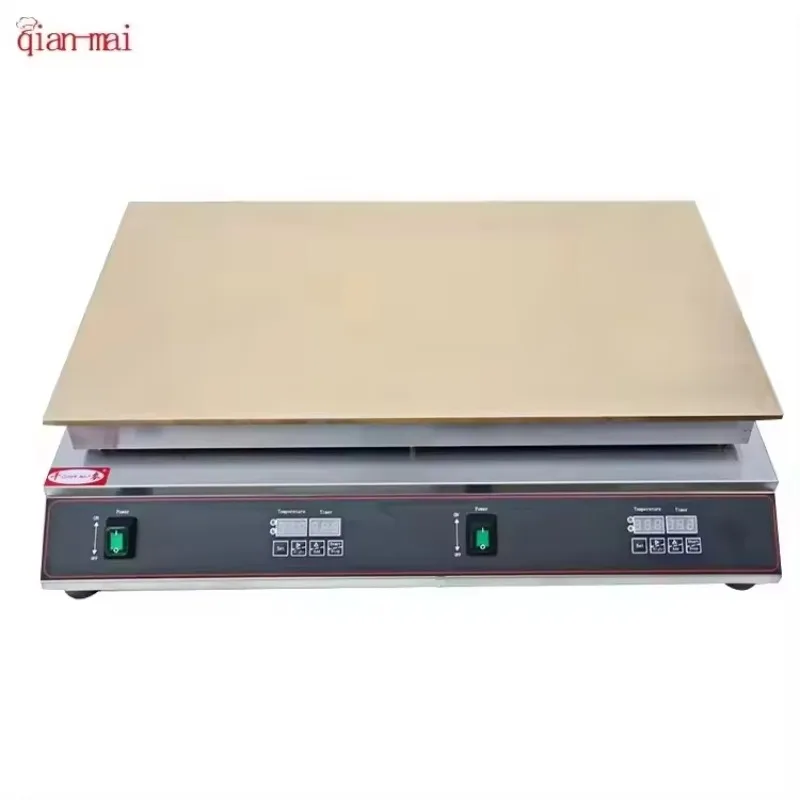 Industrial Crepe And Pancake Maker Stainless Steel Surface Copper Plate Commercial Souffle Pancake Dorayaki Machine