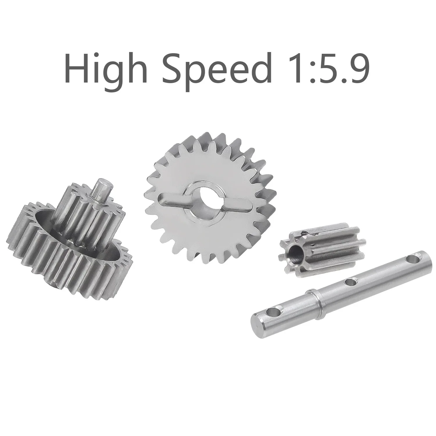LCG aleación de titanio 1:5,9 1:10,54, engranaje de transmisión de velocidad alta/baja para 1/10 SCX10 TRX4 D90 coche trepador de control remoto, piezas de mejora