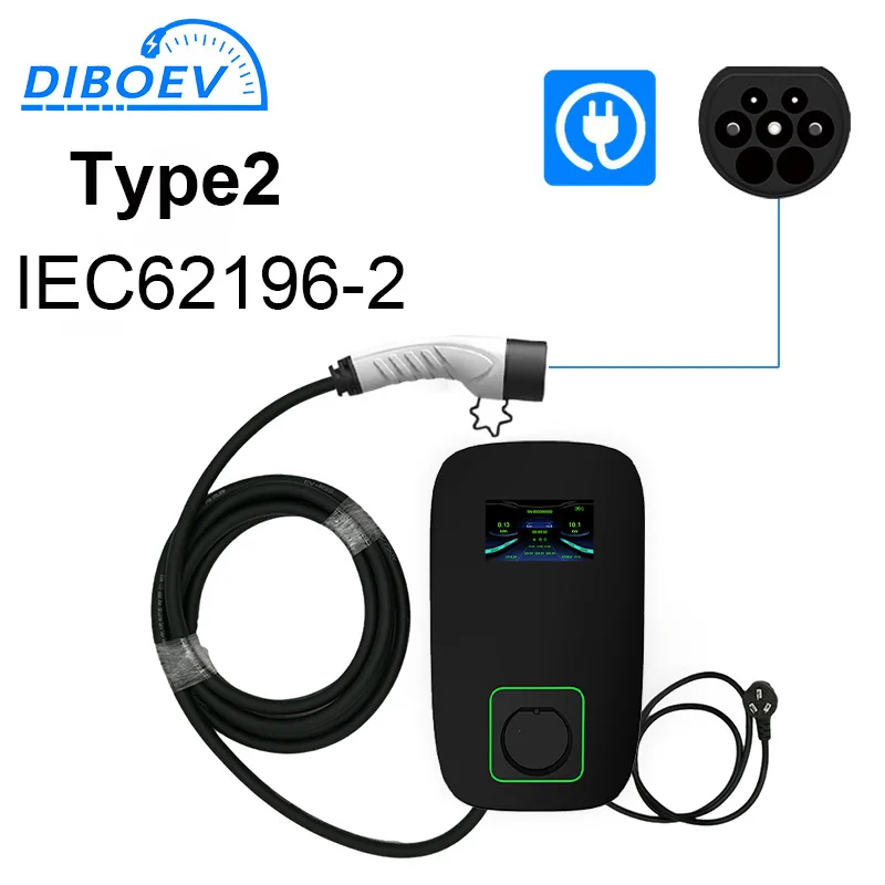 DIBO EV Electric Car Charging Station 22KW Use Directly EV Charger Type 2/Type 1/GBT EV Wallbox Chargers EVSE Wallbox 11KW 7KW