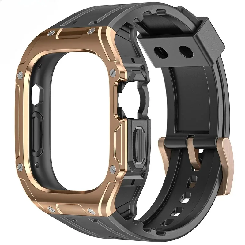 

Ремешок для Apple Watch Band Ultra 2, 49 мм, комплект модификации, чехол из ТПУ, спортивный резиновый ремешок для серии Iwatch Ultr a 49 мм, браслет
