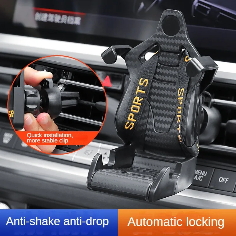 

Racing Seat Design Universal Car Phone Holder Mount Stand Suction Cup Smartphone Mobile Cell Support in Car Bracket