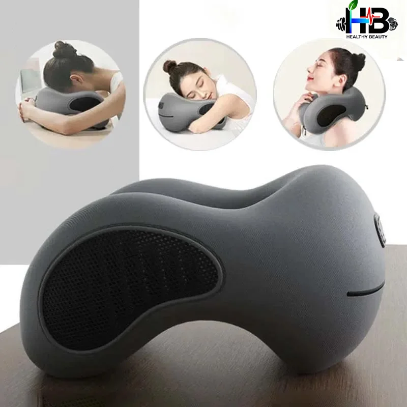 

Multifunction U-Shaped Sponge Core Neck Pillow Slow Rebound Soft Travel Pillow For Sleeping Cervical Health Massage Nap Pillows