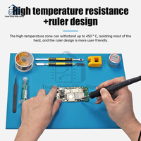 Repair Pad Insulation Heat-Resistant Soldering Station Silicon Soldering Mat Work Pad Desk Platform for BGA Soldering Station