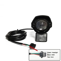 EBKE Ebike Electric Bicycle Headlight About 3500LUX 24V 36V 48V 52V 60V Compatible 6W E24 Aluminium Alloy