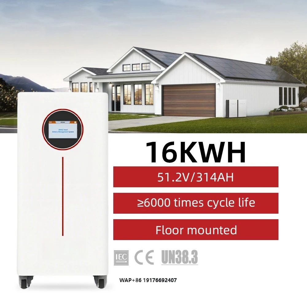 

Solar EU Stock 51.2V 314Ah 16KWH Lithium Battery 16kwh LifePO4 Mobile Lifepo4 Lithium Floor Mounted Solar System with Battery