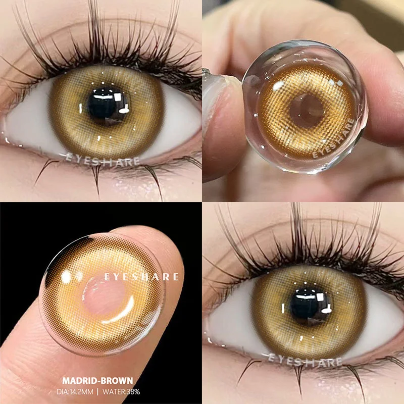 EYESHARE 1 Paar farbige Kontaktlinsen für Augen, blaue Augenkontakte, lila Linsen, Cosplay, rosa Kontaktlinsen, jährliche rote Augenlinsen