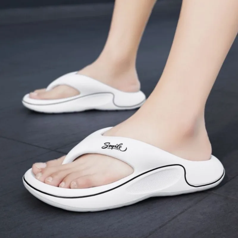 Premium Men's EVA Thick Cushion Flip Flops Comfortable Anti-Odor Slide Sandals for Home Bathroom Pool Shower Casual Wear