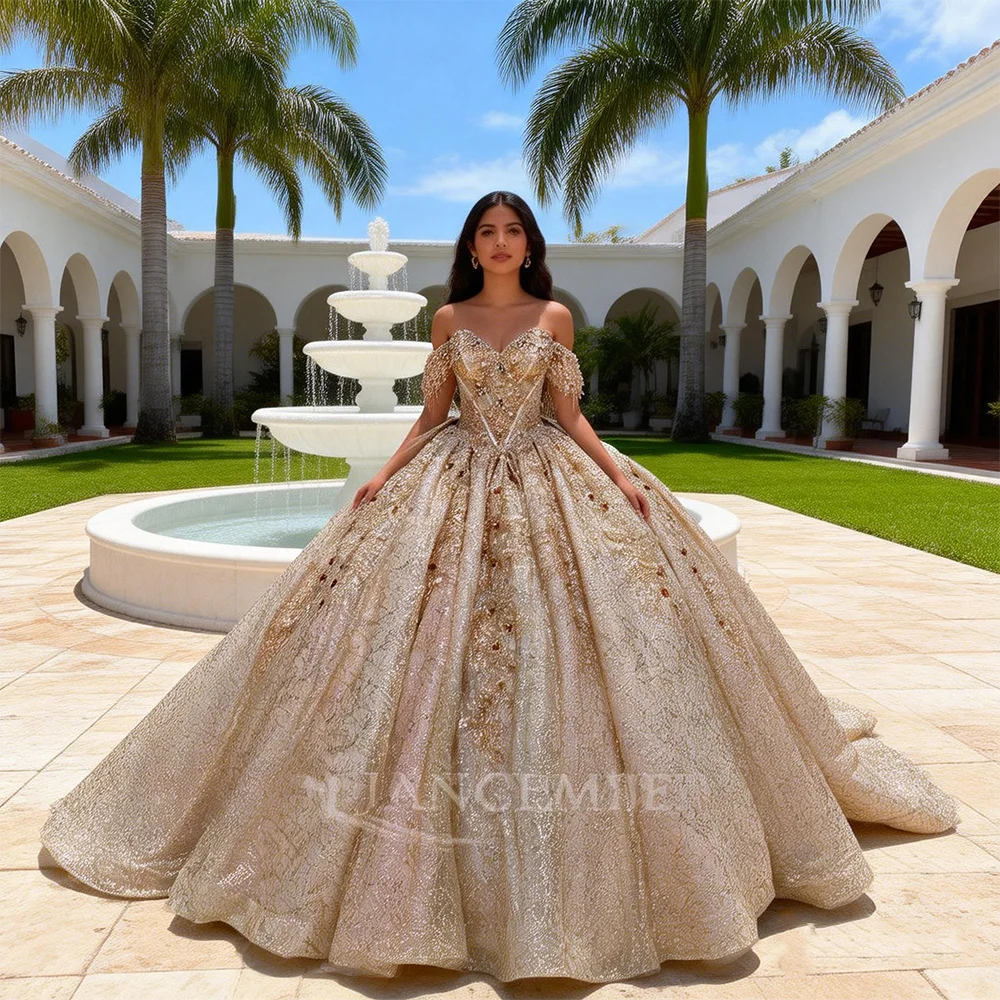 Customized Elegant Ball Gown Quinceanera Dresses Tulle Prom Birthday Party Gown Formal Occasion vestidos de 15 años quinceañeras