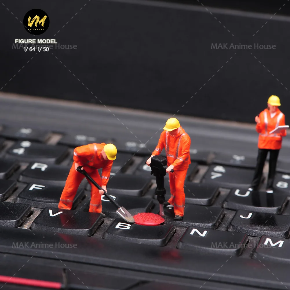 

Miniatures 1/18 1/24 1/64 1/43 1/87 Construction Building Engineering Doll Set Figure Model Decoration Scene Car Toy