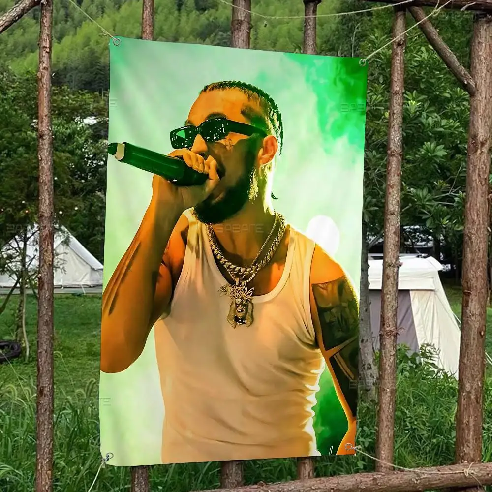 Singer J-jc Reyes Bandera grande impresa Arte Ciencia ficción Sala Decoración del hogar Banner