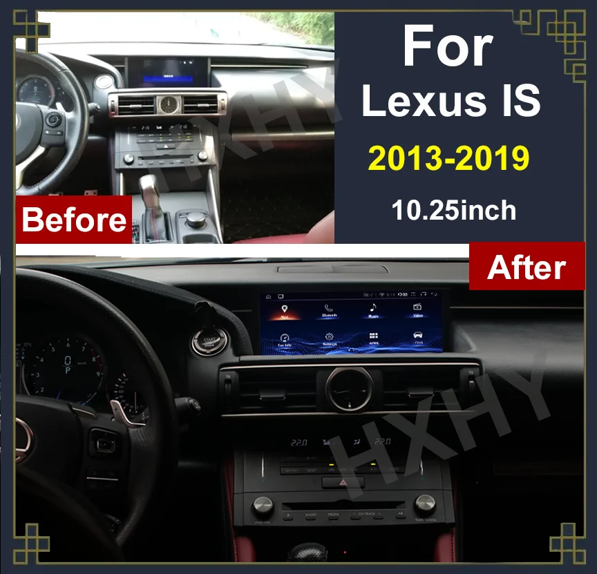 Android 13 8+128G Car Multimedia For Lexus RC IS 200 250 300 350 200t 300h Video Player Support GPS Auto Radio Wireless Carplay