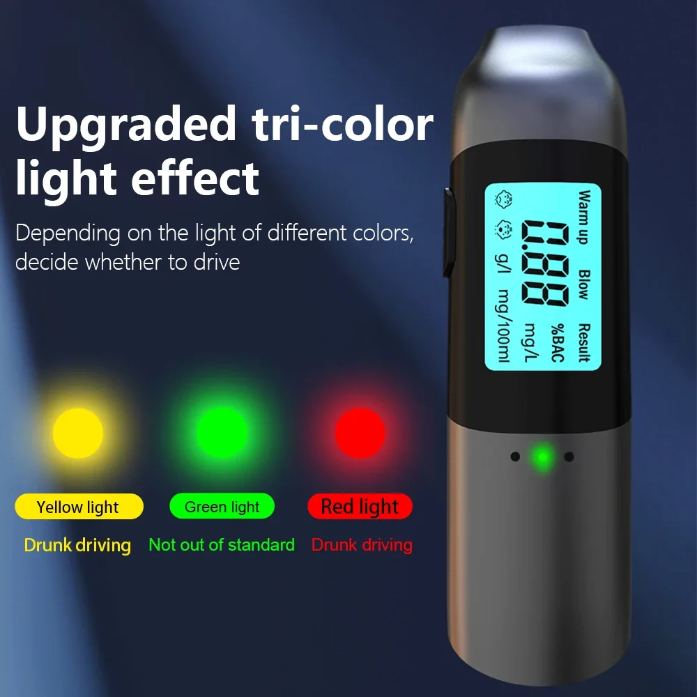 Portable Non-Contact Alcohol Tester with LED Digital Display Alcoholmeter Alcohol Tester Accuracy Breathalyzer Diagnostic Tool