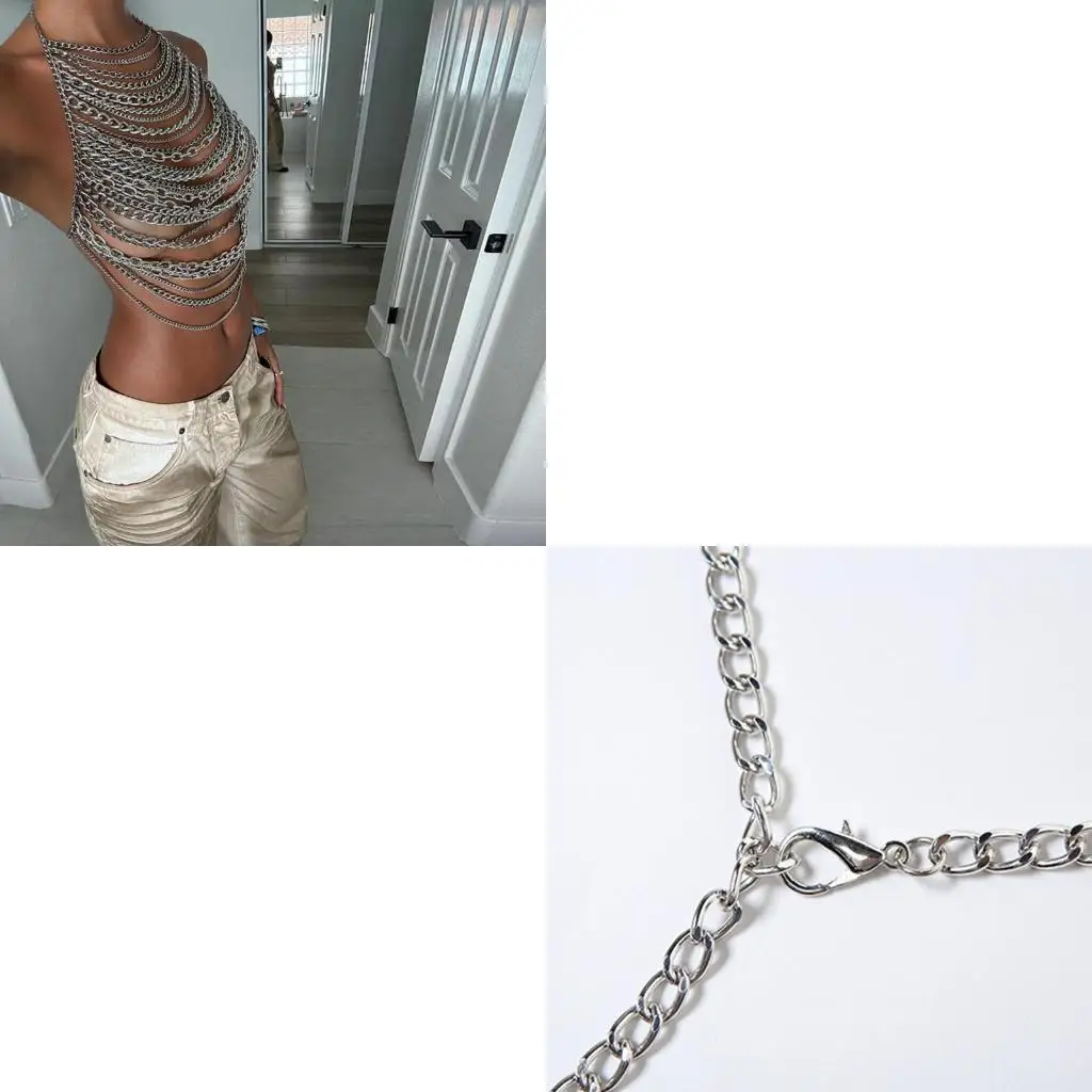 

Элегантные украшения для тела, женская цепочка на грудь, многофункциональные украшения на талию, цепочка для тела с текстурой