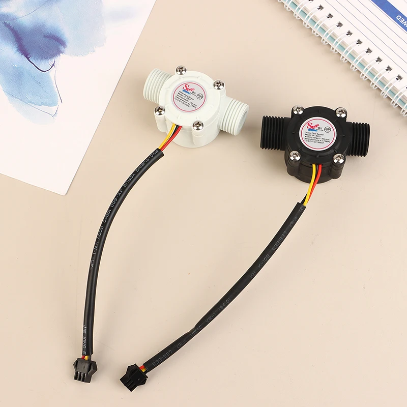 1Pc YF-S201 12V Water Flow Sensor DC 5-18V Flowmeter Hall Flow Sensor Water Control Liquid Flow Sensor Switch 1-30L/min 2.0MPa