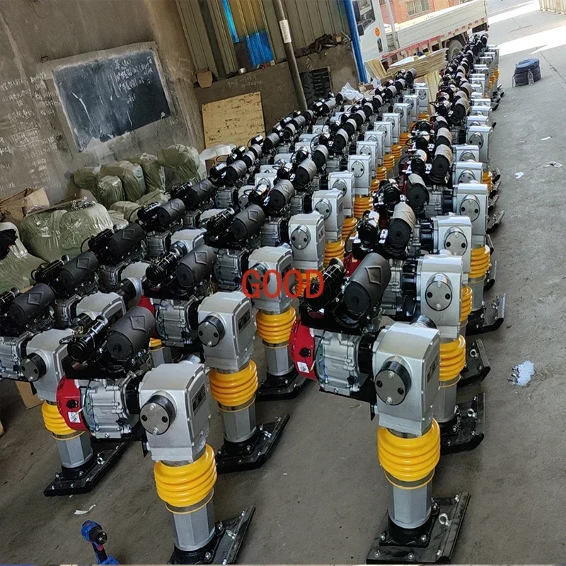 Небольшой бензиновый ударный компактор для пола, электрический