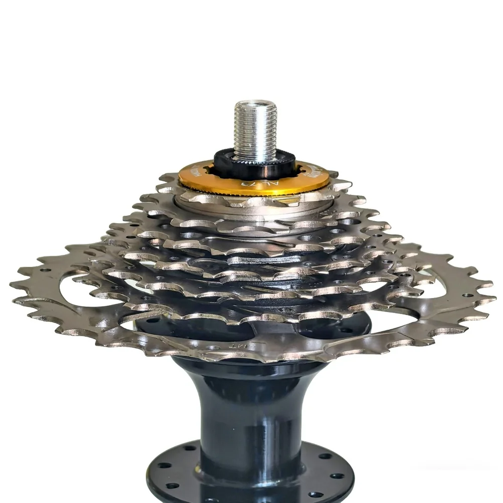 Aluminum Alloy 20H Rear Hub 4 Bearings 112mm O.L.D For Brompton 3Sixt Folding Bike 5 6 7 Speed Cassette Freehub view 2