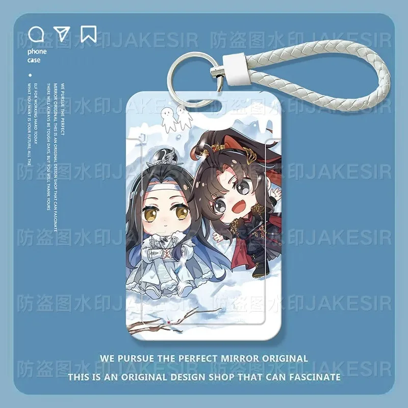 Magic Path Ancestor Q Version غطاء بطاقة منزلق لطيف للطلاب، بطاقة الوجبات، بطاقة الحافلة، غطاء حماية الهوية، الحرم الجامعي للتحكم في الوصول