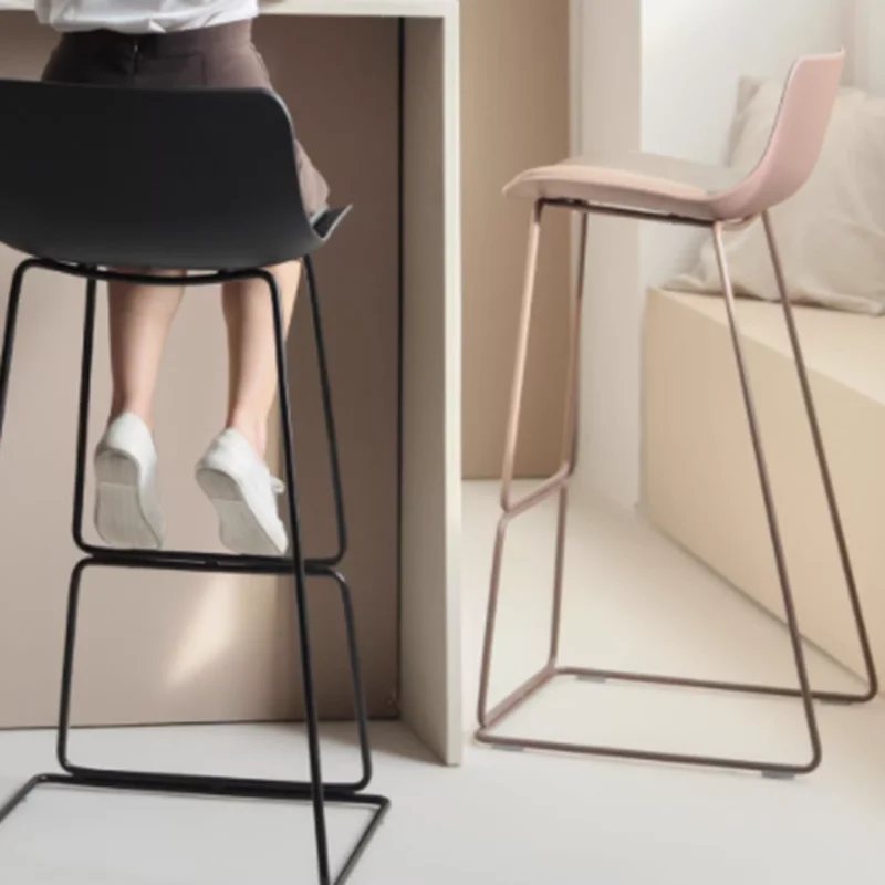 

Pink Throne Barstools Cream Height Long Luxury Restaurant Modern Barstools Balcony Bedroom Sillas Para Comedor Trendy Furniture