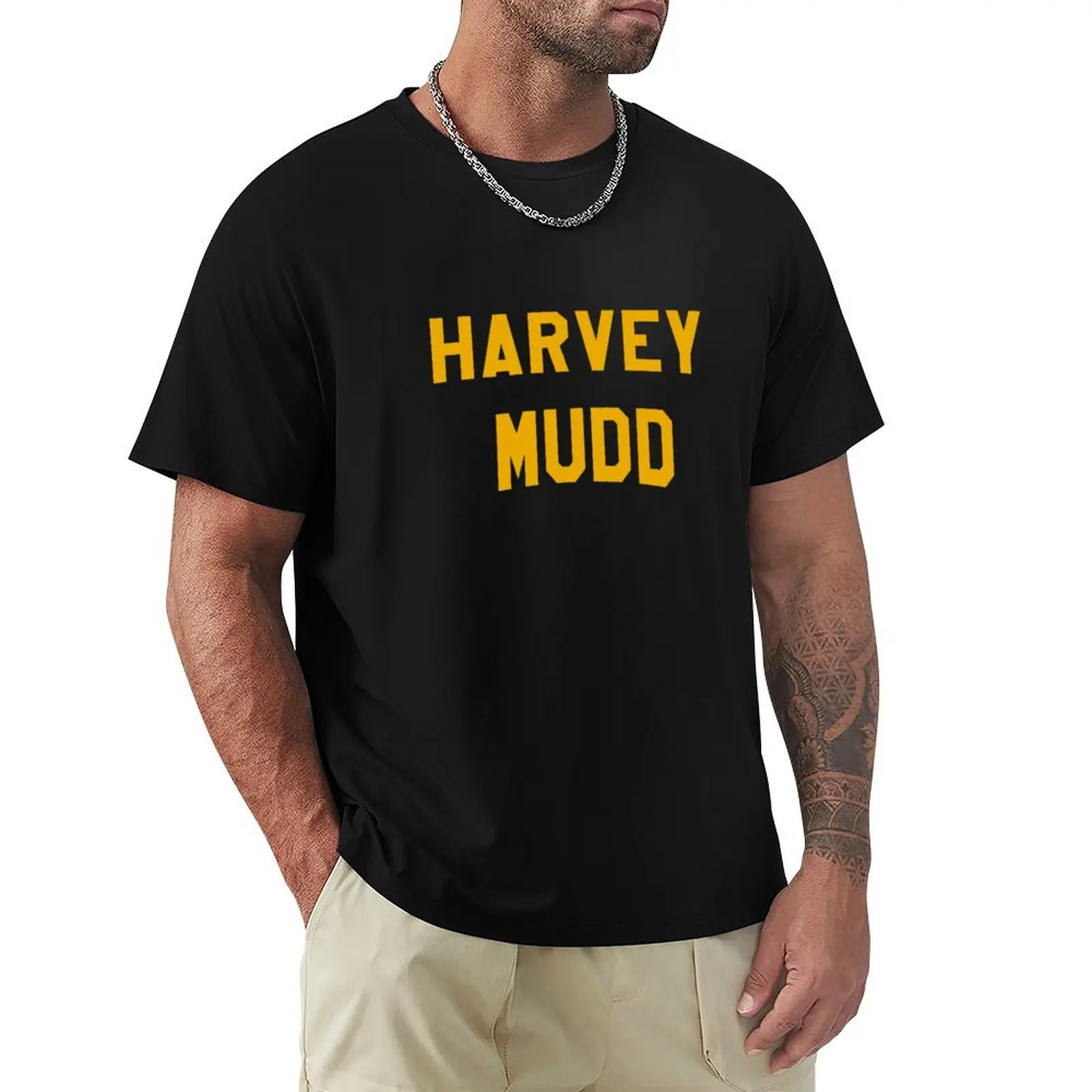 Harvey Mudd Collegiate Block T-Shirt man t shirts high quality luxury brand T-Shirt