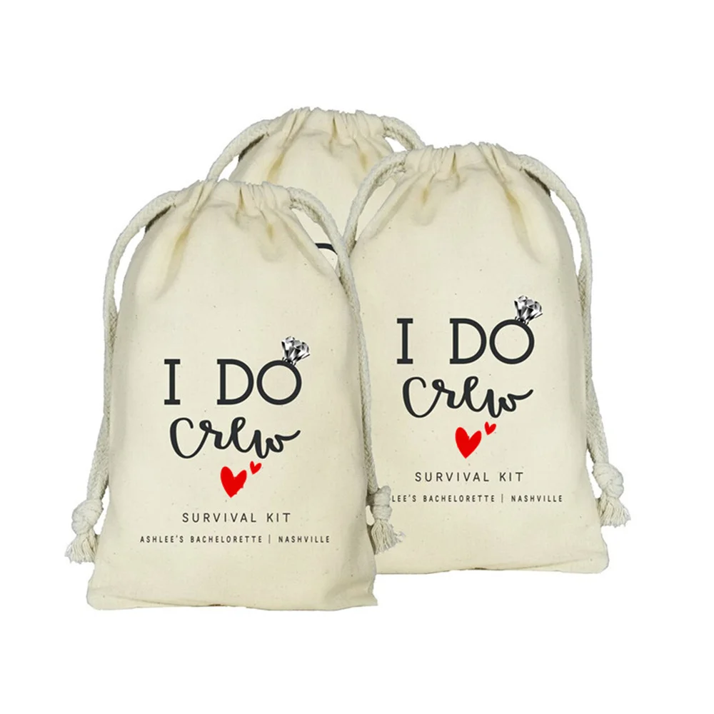 I Do Crew Custom Favor Bags, Bachelorette Favor Bags, Set of 20 Favor Bags, I Do Crew Survival Kit, Survival Kit Favor Bags