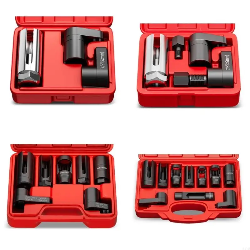 Complete Oxygen Sensors Socket Wrench With Extended Leverage And Thickened Construction For Easy Car Maintenance And M4YD