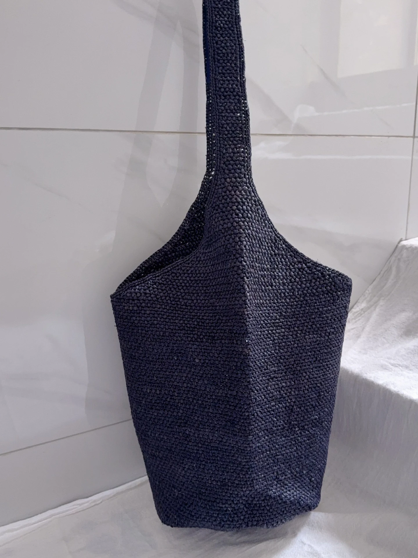 

Summer Large Capaci St Weaving Tote Bag Women's Handbag oulder Bag Beach Vaion Casual Soft Buet Bag Pure Color